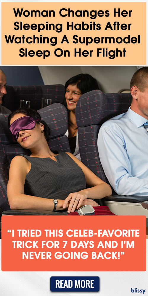 Woman Changes Her Sleeping Habits After Watching A Supermodel Sleep On Her Flight